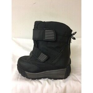 TARGET KIDS LINED BOOTS - BLACK FAUX FUR LINED - SIZE 9